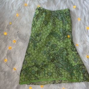 Vintage Paisly Skirt 90s Trend